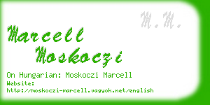 marcell moskoczi business card